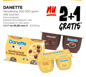 Aanbieding: Danette Roomdessert met Chocolade