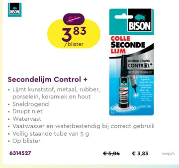Aanbieding: Secondelijm Control +