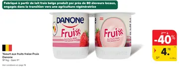 Offre: Yaourt aux fruits fraise Fruix