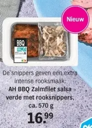 Aanbieding: Zalmfilet salsa verde met rooksnippers