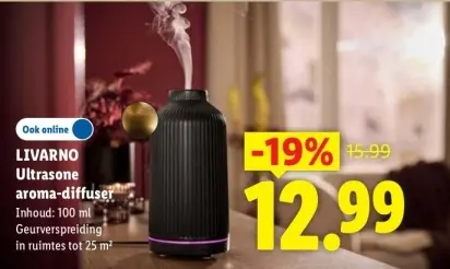 Aanbieding: Ultrasone aroma-diffuser