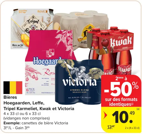 Offre: Bières