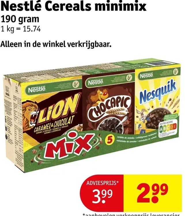 Promotie: Cereals minimix