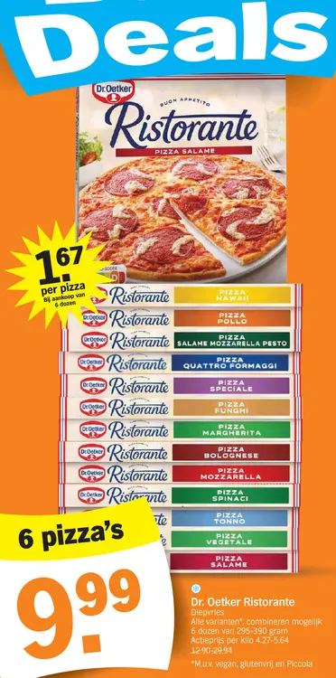 Promotie: Ristorante Diepvries