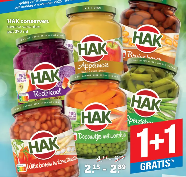 Aanbieding: HAK conserven
