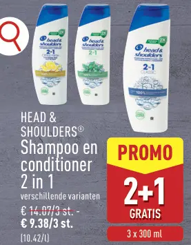 Promotie: Shampoo en conditioner 2 in 1