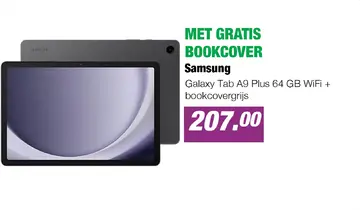 Aanbieding: Galaxy Tab A9 Plus 64 GB WiFi + bookcovergrijs