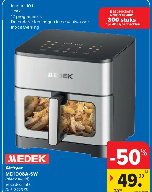 Promotie: Airfryer MD1008A-SW