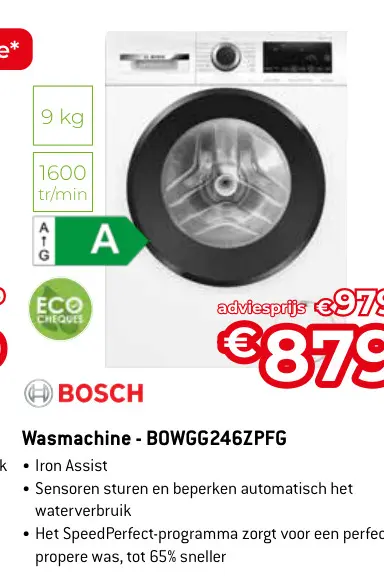 Promotie: Wasmachine - BOWGG246ZPFG
