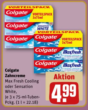 Aanbieding: Zahncreme Max Fresh Cooling oder Sensation Wh