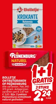 Aanbieding: Bolletje ontbijtgranen of Peijnenburg