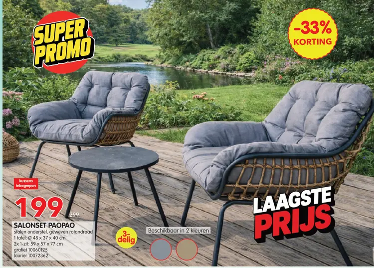 Promotie: Salonset paopao