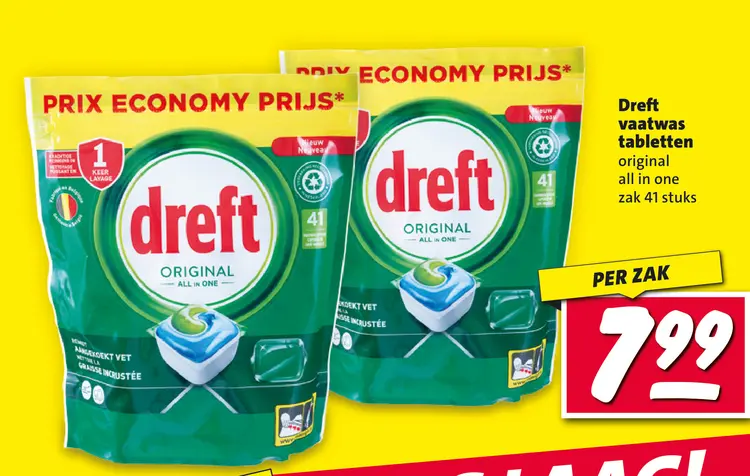 Aanbieding: Dreft vaatwas tabletten