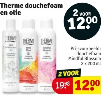 Aanbieding: Therme douchefoam en olie