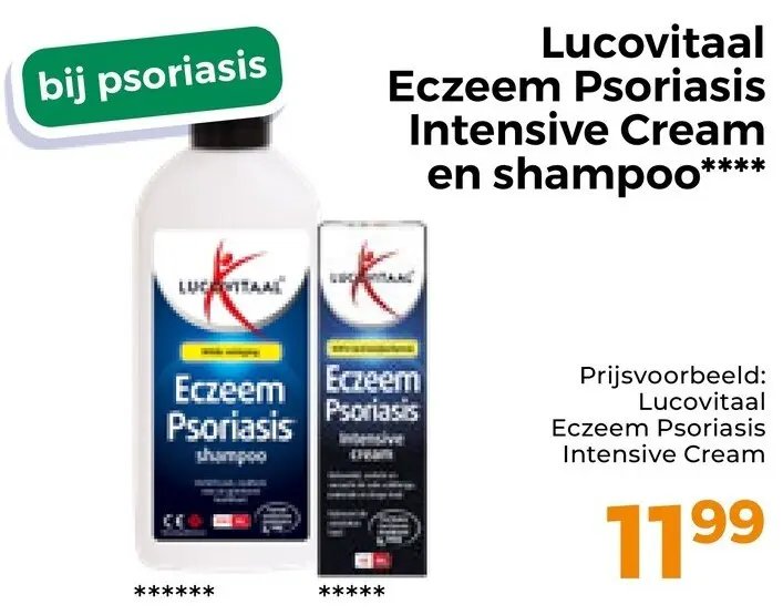 Aanbieding: Eczeem Psoriasis Intensive Cream en shampoo