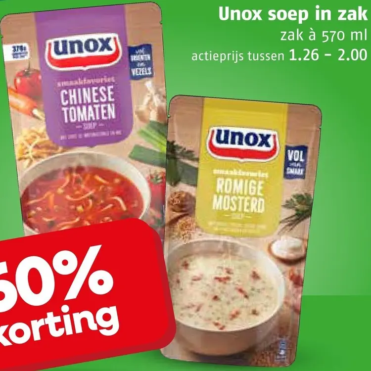 Aanbieding: Soep in zak