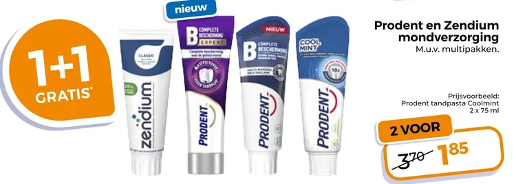 Aanbieding: Prodent en Zendium mondverzorging