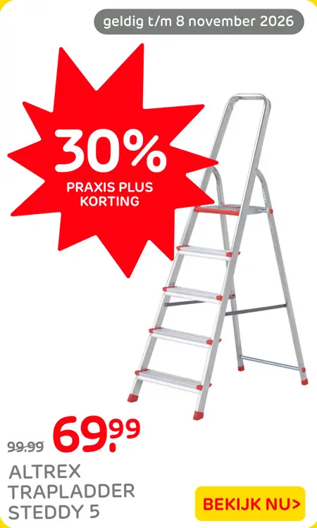 Aanbieding: Trapladder Steddy 5
