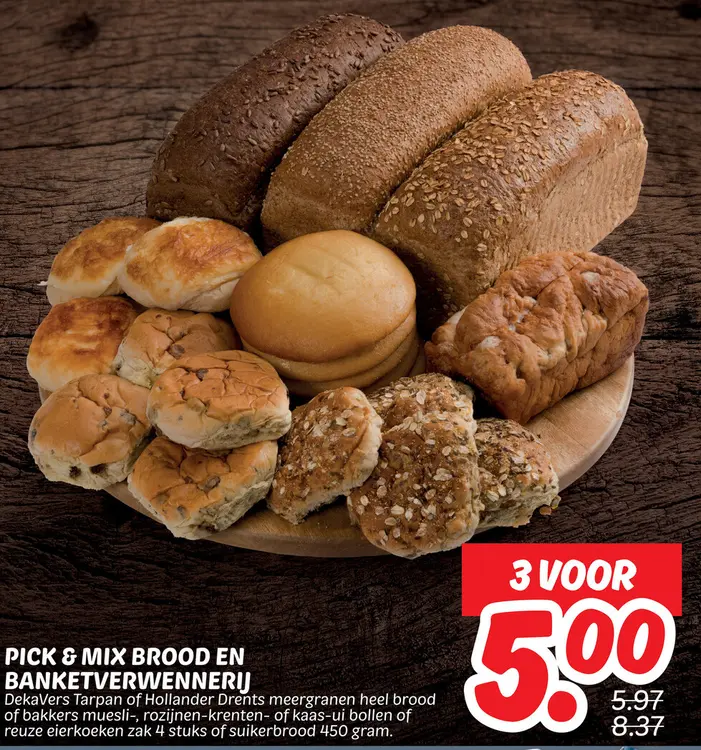 Aanbieding: Pick & mix brood en banketverwennerij