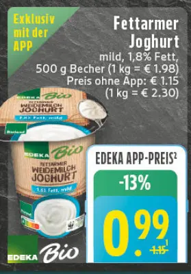 Aanbieding: Fettarmer Joghurt