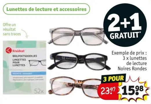 Offre: Lunettes de lecture