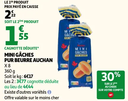 Promotie: Mini gâches pur beurre