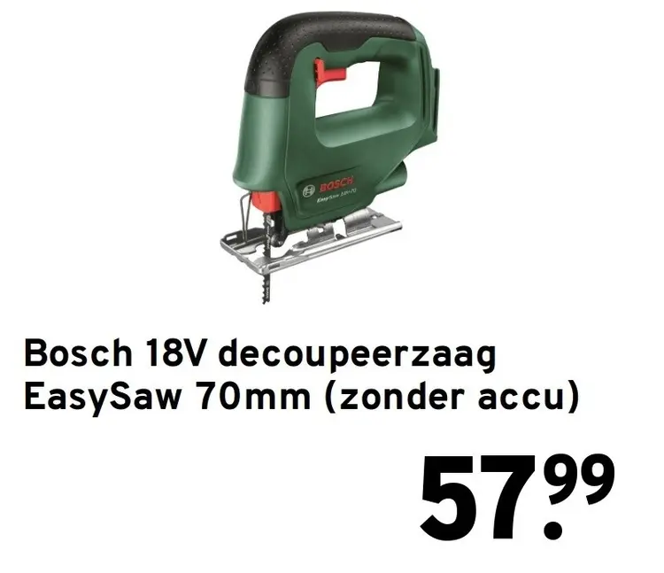 Aanbieding: 18V decoupeerzaag EasySaw 70mm (zonder accu)