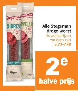 Aanbieding: droge worst