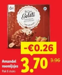Aanbieding: Amandel roomijsjes