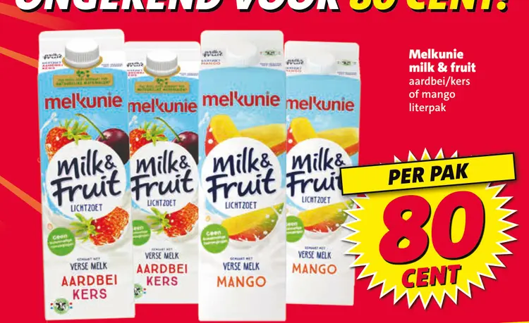 Aanbieding: Melkunie milk & fruit 