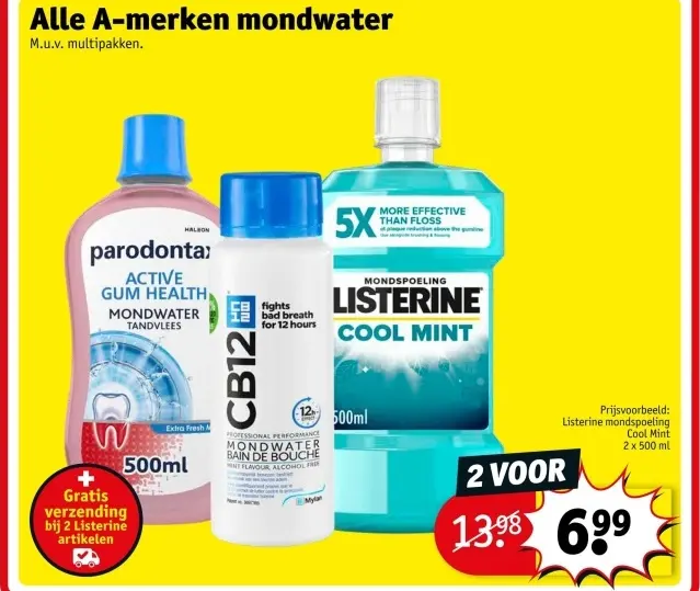 Aanbieding: Alle A-merken mondwater