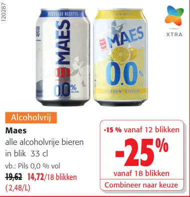 Promotie: Alcoholvrije bieren in blik