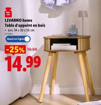 Offre: Table d'appoint en bois