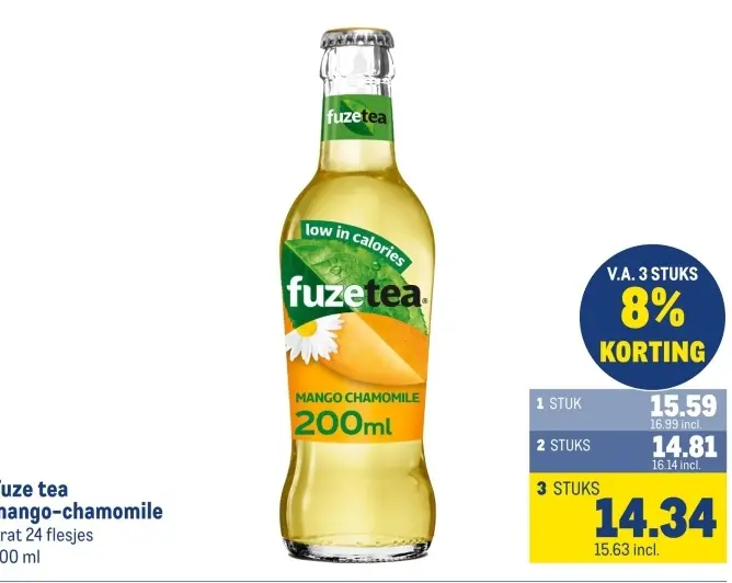 Aanbieding: Fuze tea mango-chamomile