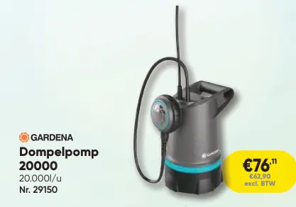 Promotie: Dompelpomp