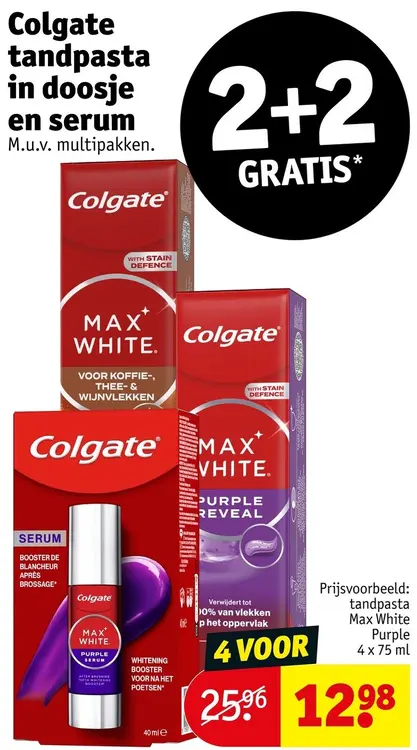Aanbieding: Tandpasta in doosje en serum