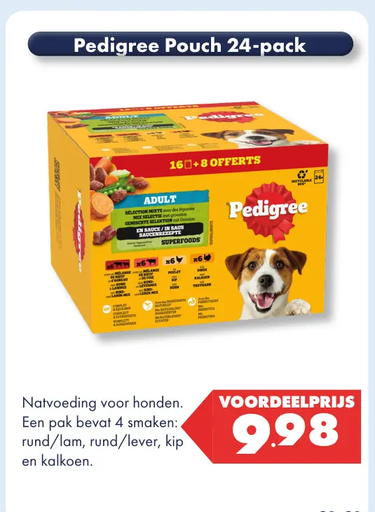 Aanbieding: Pedigree Pouch 24-pack