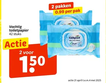 Aanbieding: Vochtig toiletpapier