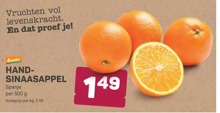 Aanbieding: Hand-sinaasappel