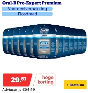 Aanbieding: Oral-B Pro-Expert Premium - Voordeelverpakking 12x40m - Flosdraad