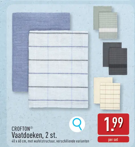 Promotie: Vaatdoeken