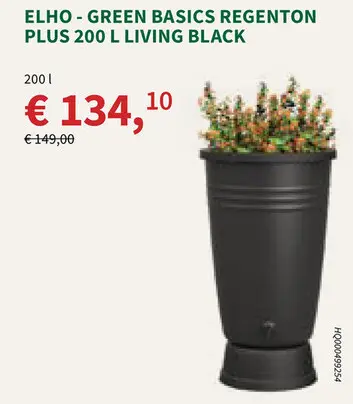 Promotie: Green basics regenton plus living black