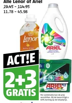Aanbieding: Lenor of Ariel