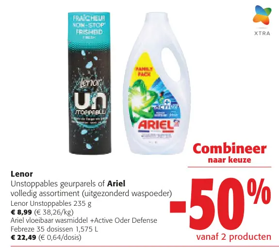 Promotie: Lenor Unstoppables geurparels of Ariel