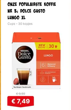 Aanbieding: Dolce gusto lungo xl