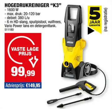 Aanbieding: Karcher K3 hogedrukreiniger