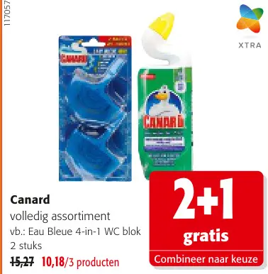 Promotie: Canard volledig assortiment