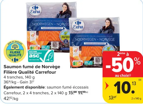 Offre: Saumon fumé de Norvège