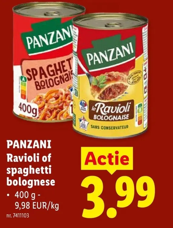 Promotie: Ravioli of spaghetti bolognese