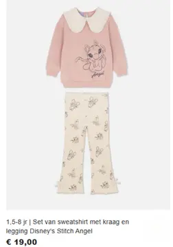 Aanbieding: 1,5-8 jr | Set van sweatshirt met kraag en le